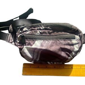 Pink Victoria’s Secret Fanny pack grey white swirls on black adjustable bum bag